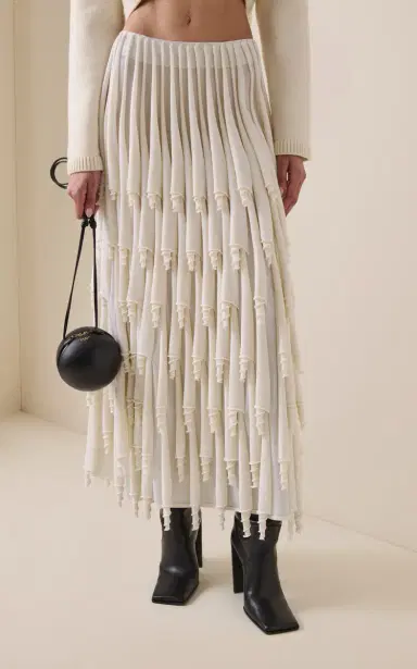Alaïa Layered Wool-Blend Maxi Skirt | Thumbnail 5 Alaïa Layered Wool-Blend Maxi Skirt | Thumbnail 5