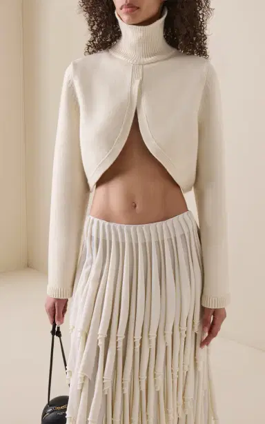 Alaïa Cut-Out Cashmere-Blend Jumper | Thumbnail 3