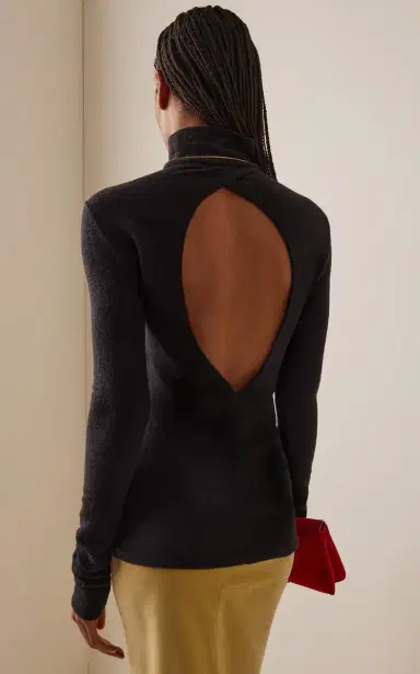 COLLEEN ALLEN Cutout Knit Turtleneck Top | Thumbnail 4 COLLEEN ALLEN Cutout Knit Turtleneck Top | Thumbnail 4