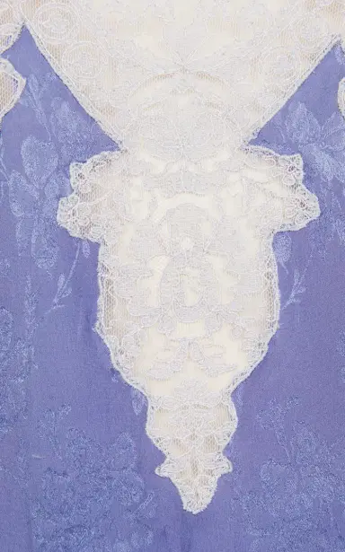 Chloé Lace-Trimmed Silk-Jacquard Lingerie Top | Thumbnail 5 Chloé Lace-Trimmed Silk-Jacquard Lingerie Top | Thumbnail 5