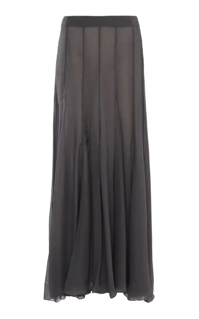 Chloé Organic Silk Mousseline Maxi Skirt