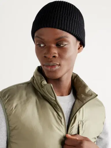 S.N.S. Herning Fender Ribbed Virgin Wool Beanie - Men | Thumbnail 2