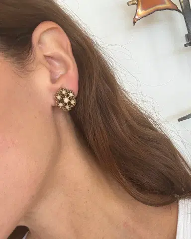 Jen Wonders Studio Mother of Pearl Earrings | Thumbnail 1