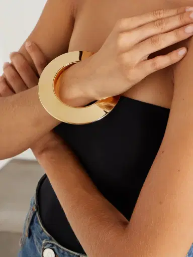 Alaïa Blade Gold-tone Bangle | Thumbnail 2 Alaïa Blade Gold-tone Bangle | Thumbnail 2