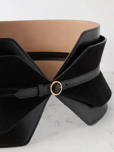 Alaïa Leather And Suede Waist Belt | Thumbnail 4