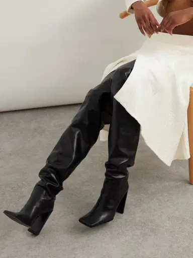 Alaïa 90 Leather Over-the-knee Boots | Thumbnail 2 Alaïa 90 Leather Over-the-knee Boots | Thumbnail 2