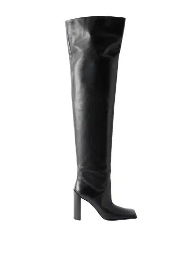 Alaïa 90 Leather Over-the-knee Boots | Thumbnail 1 Alaïa 90 Leather Over-the-knee Boots | Thumbnail 1