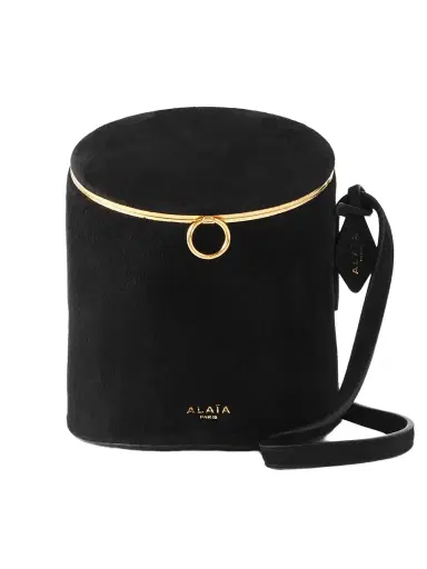 Alaïa La Canette Small Suede Shoulder Bag | Thumbnail 1