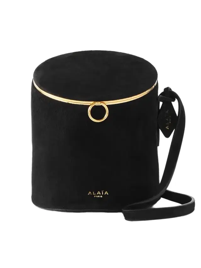 La Canette Small Suede Shoulder Bag