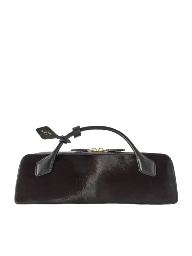 Alaïa Le Teckel Leather-trimmed Calf Hair Clutch