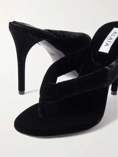 Alaïa 90 Velvet Mules | Thumbnail 4 Alaïa 90 Velvet Mules | Thumbnail 4