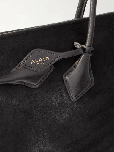Alaïa Le Teckel Large Leather-trimmed Calf Hair Tote | Thumbnail 4 Alaïa Le Teckel Large Leather-trimmed Calf Hair Tote | Thumbnail 4