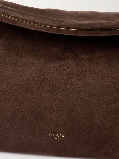 Alaïa Le Click Large Nubuck Shoulder Bag | Thumbnail 4 Alaïa Le Click Large Nubuck Shoulder Bag | Thumbnail 4