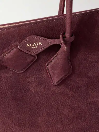 Alaïa East West Nubuck Tote | Thumbnail 4