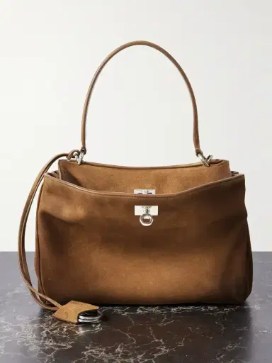 Balenciaga Rodeo Small Suede Tote | Thumbnail 1