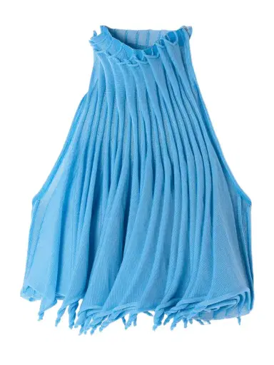 Alaïa Cropped Pleated Knitted Turtleneck Top | Thumbnail 1 Alaïa Cropped Pleated Knitted Turtleneck Top | Thumbnail 1