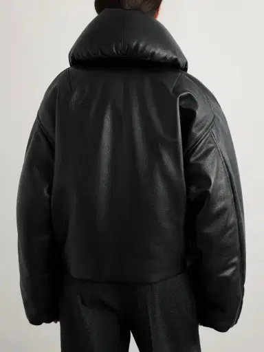 Alaïa Padded Leather Bomber Jacket | Thumbnail 4