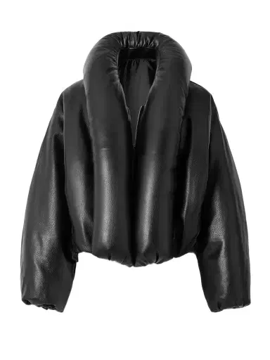 Alaïa Padded Leather Bomber Jacket | Thumbnail 1