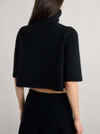 Alaïa Cropped Cashmere-blend Turtleneck Sweater | Thumbnail 3 Alaïa Cropped Cashmere-blend Turtleneck Sweater | Thumbnail 3