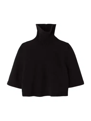 Alaïa Cropped Cashmere-blend Turtleneck Sweater | Thumbnail 1 Alaïa Cropped Cashmere-blend Turtleneck Sweater | Thumbnail 1