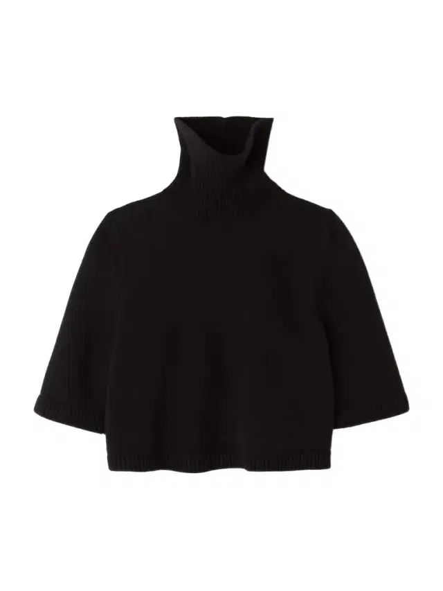 Cropped Cashmere-blend Turtleneck Sweater