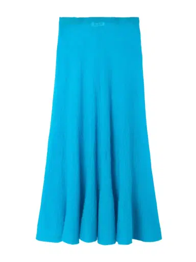 Alaïa Pleated Mohair-blend Midi Skirt | Thumbnail 1 Alaïa Pleated Mohair-blend Midi Skirt | Thumbnail 1