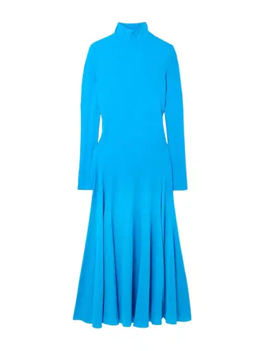Alaïa Open-back Jersey Turtleneck Midi Dress | Thumbnail 1 Alaïa Open-back Jersey Turtleneck Midi Dress | Thumbnail 1