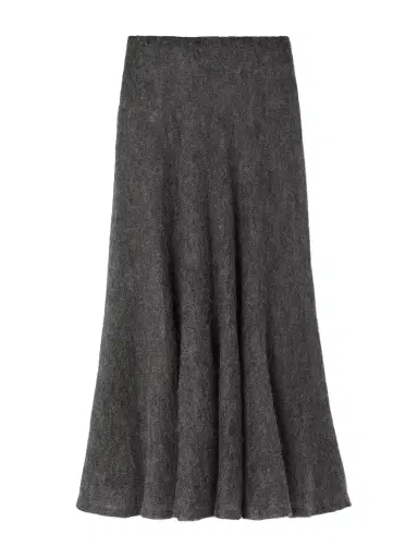 Alaïa Pleated Mohair-blend Midi Skirt | Thumbnail 1 Alaïa Pleated Mohair-blend Midi Skirt | Thumbnail 1