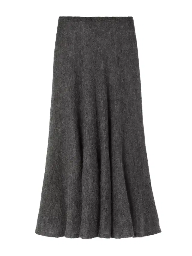 Pleated Mohair-blend Midi Skirt