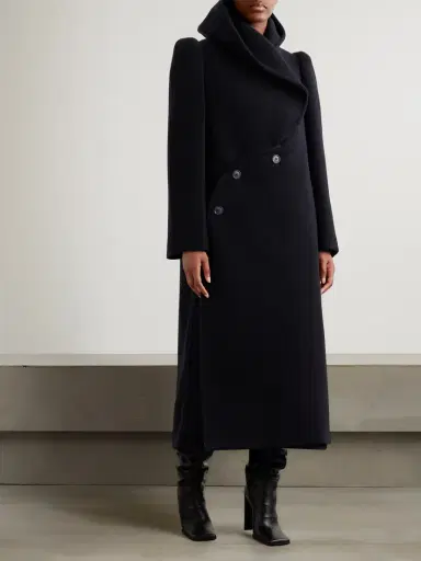 Alaïa Hooded Wool Coat | Thumbnail 2