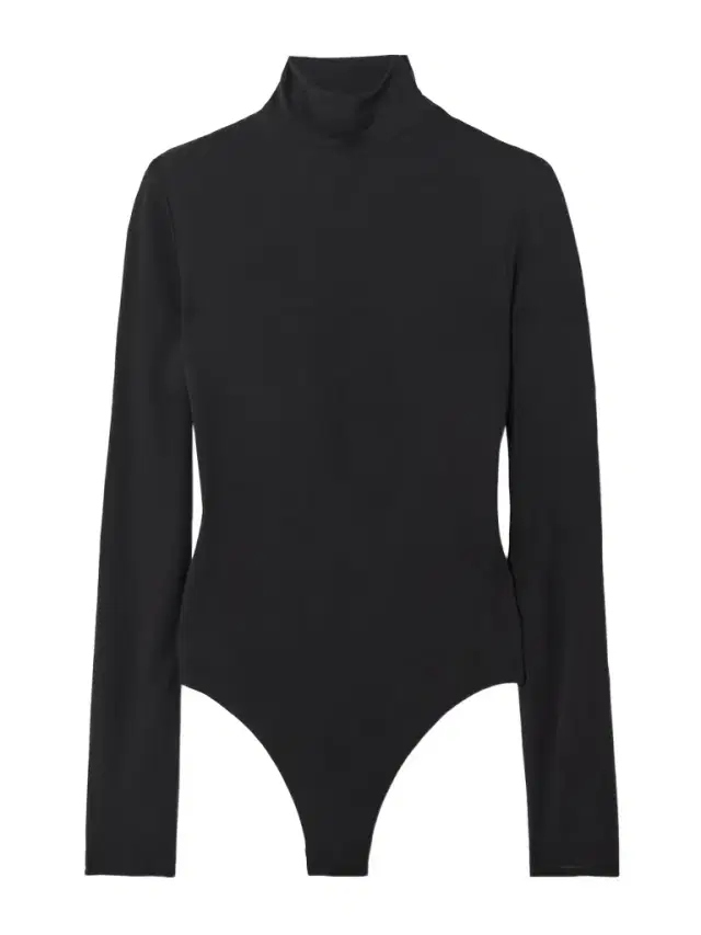 Open-back Jersey Turtleneck Bodysuit