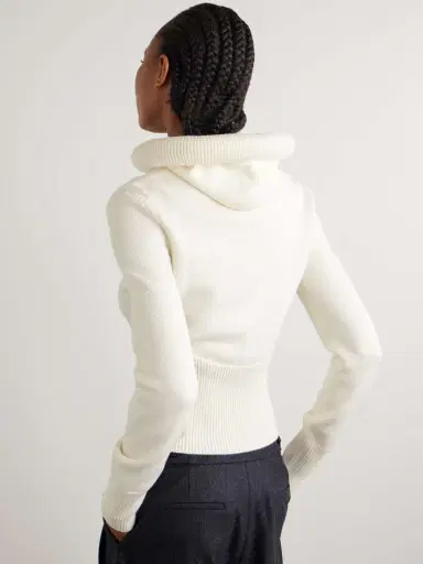 Alaïa Wool Hooded Sweater | Thumbnail 3 Alaïa Wool Hooded Sweater | Thumbnail 3