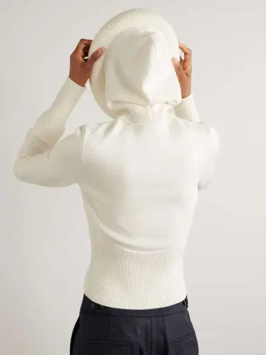 Alaïa Wool Hooded Sweater | Thumbnail 5 Alaïa Wool Hooded Sweater | Thumbnail 5
