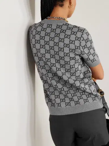 Gucci Jacquard-knit Wool-blend Sweater | Thumbnail 4 Gucci Jacquard-knit Wool-blend Sweater | Thumbnail 4