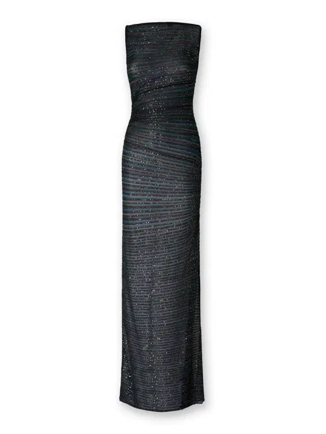 Metallic Knit Boatneck Maxi Dress Metallic Knit Boatneck Maxi Dress