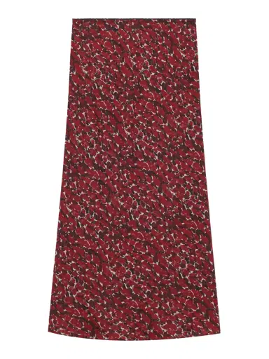 Saint Laurent Spotted Silk Muslin Midi Skirt | Thumbnail 1 Saint Laurent Spotted Silk Muslin Midi Skirt | Thumbnail 1