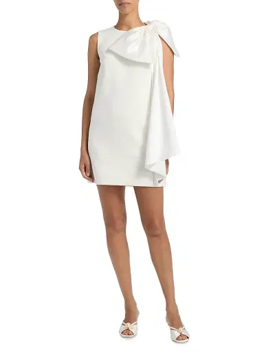SACHIN BABI Women's Harmony Bow-Accented Gazar Minidress - | Thumbnail 2 SACHIN BABI Women's Harmony Bow-Accented Gazar Minidress - | Thumbnail 2