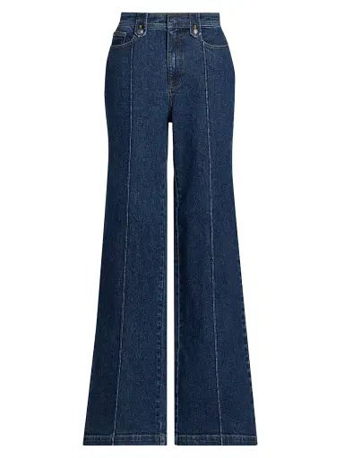 Cinq à Sept Women's Niko Seamed Wide-Leg Jeans - Fontaine - Size 8 | Thumbnail 1