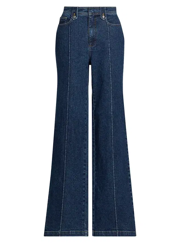 Cinq à Sept Women's Niko Seamed Wide-Leg Jeans - Fontaine