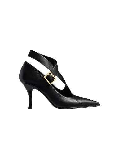Khaite Women's Sloan 85MM Leather Pumps - Black | Thumbnail 1