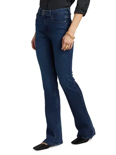 Paige Women's Laurel Canyon High-Rise Flared Jeans - Berlin | Thumbnail 4