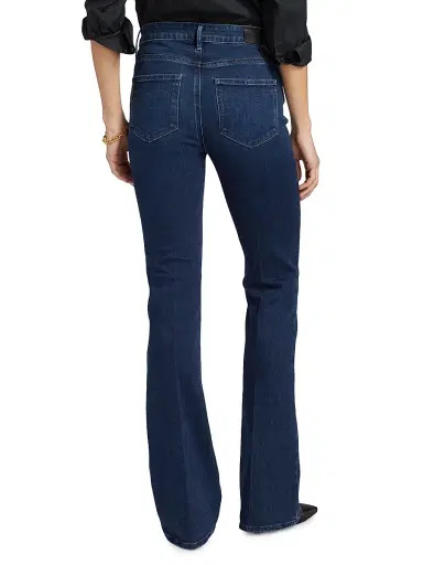 Paige Women's Laurel Canyon High-Rise Flared Jeans - Berlin | Thumbnail 5