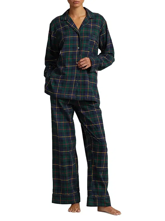 Polo Ralph Lauren Women's Madison Two-Piece Pajama Set - Polo Tartan