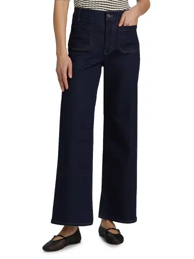 FRAME Women's Le Slim Palazzo Modernist Pocket Jeans - Rinse | Thumbnail 3 FRAME Women's Le Slim Palazzo Modernist Pocket Jeans - Rinse | Thumbnail 3