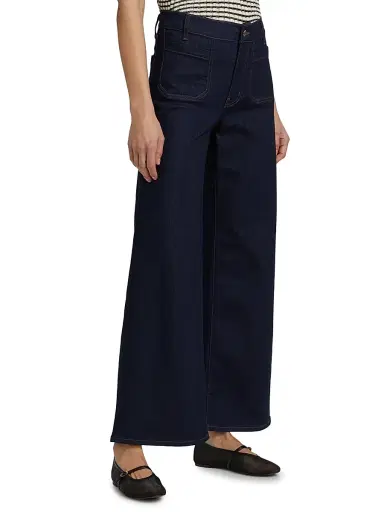 FRAME Women's Le Slim Palazzo Modernist Pocket Jeans - Rinse | Thumbnail 4 FRAME Women's Le Slim Palazzo Modernist Pocket Jeans - Rinse | Thumbnail 4