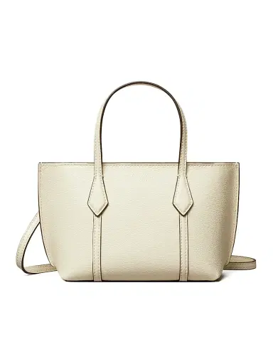 Tory Burch Women's Mini Perry Leather Tote Bag - Warm White | Thumbnail 1