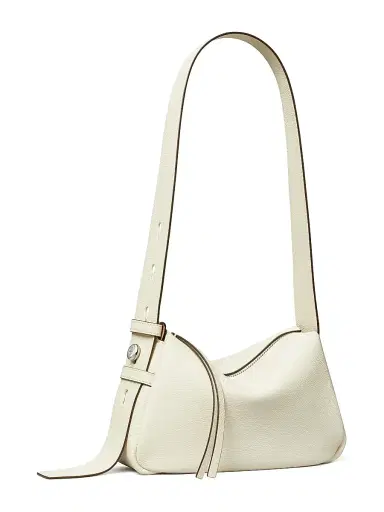 Tory Burch Women's Small Romy Leather Shoulder Bag - Light Cream | Thumbnail 4 Tory Burch Women's Small Romy Leather Shoulder Bag - Light Cream | Thumbnail 4