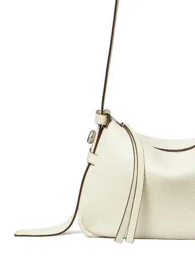 Tory Burch Women's Small Romy Leather Shoulder Bag - Light Cream | Thumbnail 5 Tory Burch Women's Small Romy Leather Shoulder Bag - Light Cream | Thumbnail 5