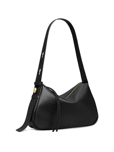 Tory Burch Women's Romy Leather Shoulder Bag - Black | Thumbnail 4 Tory Burch Women's Romy Leather Shoulder Bag - Black | Thumbnail 4