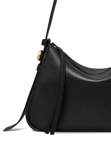 Tory Burch Women's Romy Leather Shoulder Bag - Black | Thumbnail 5 Tory Burch Women's Romy Leather Shoulder Bag - Black | Thumbnail 5